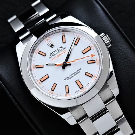 rolex milgauss white and orange|new Rolex Milgauss 2023.